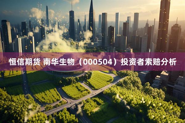恒信期货 南华生物（000504）投资者索赔分析