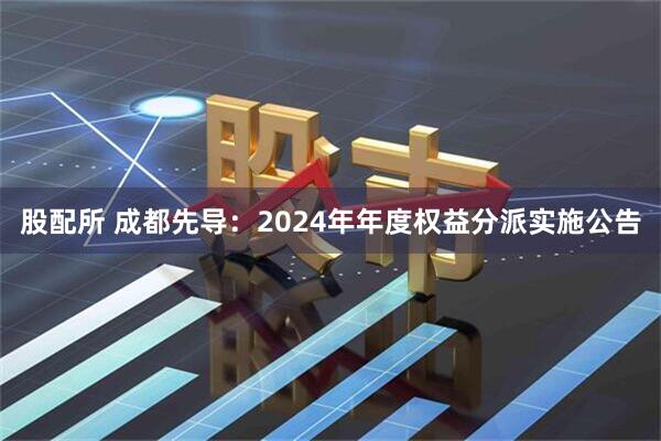 股配所 成都先导：2024年年度权益分派实施公告