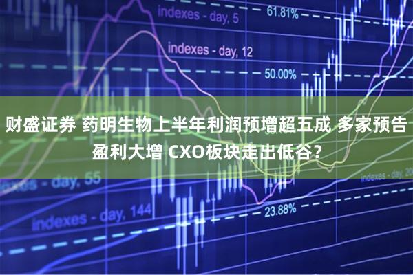 财盛证券 药明生物上半年利润预增超五成 多家预告盈利大增 CXO板块走出低谷？