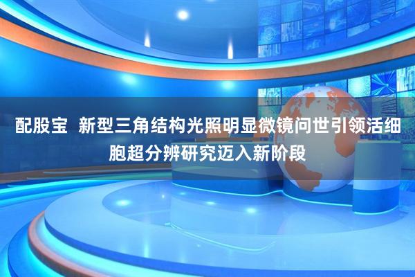 配股宝  新型三角结构光照明显微镜问世引领活细胞超分辨研究迈入新阶段